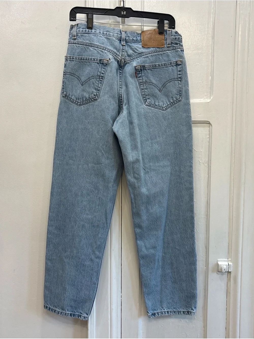 Vintage Levi'S 550 Relaxed Fit Jeans Mens USA 90's 34x30 Black Wing Red Tab
